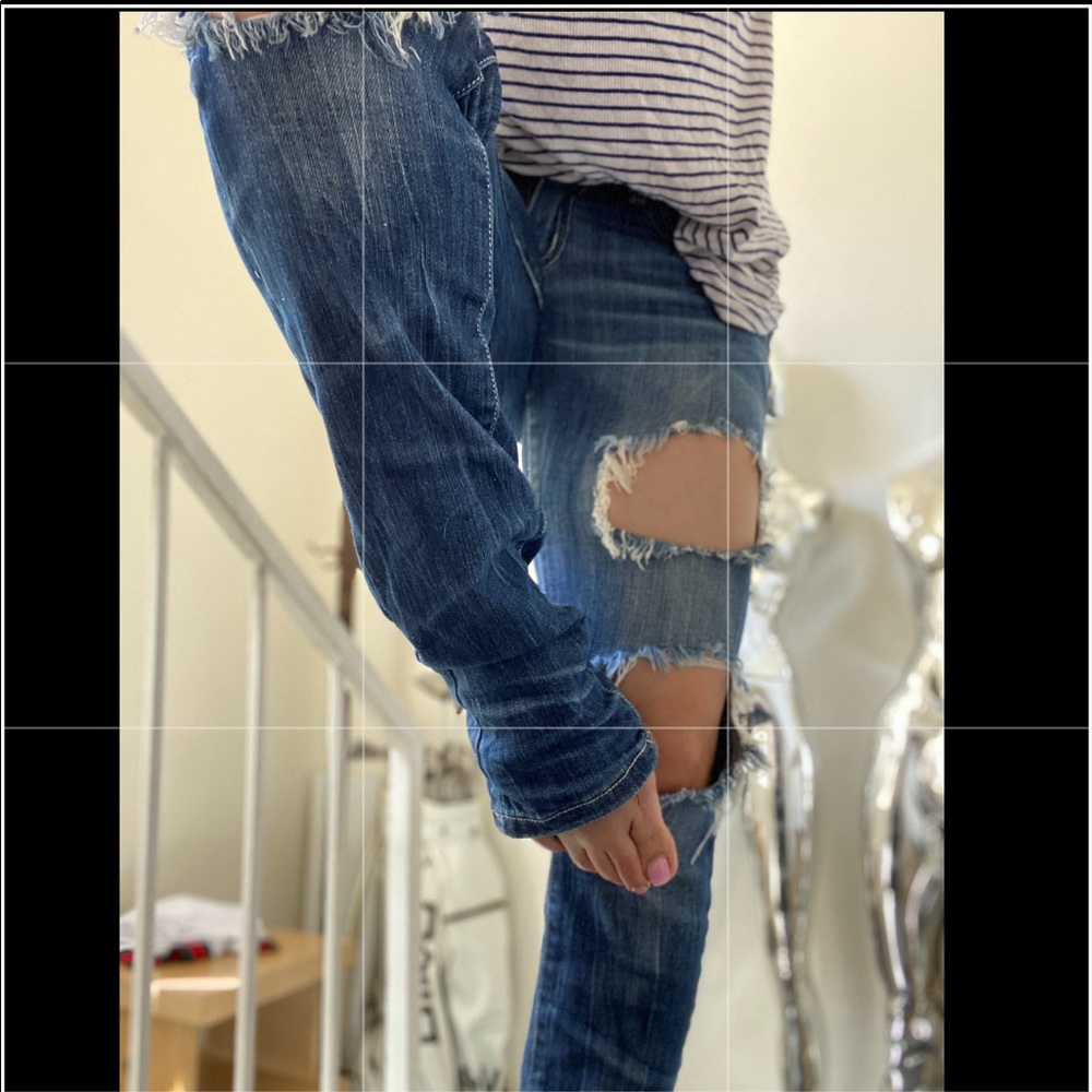 👖 Jeans Low waisted Ripped Bling - Picture 10 of 14